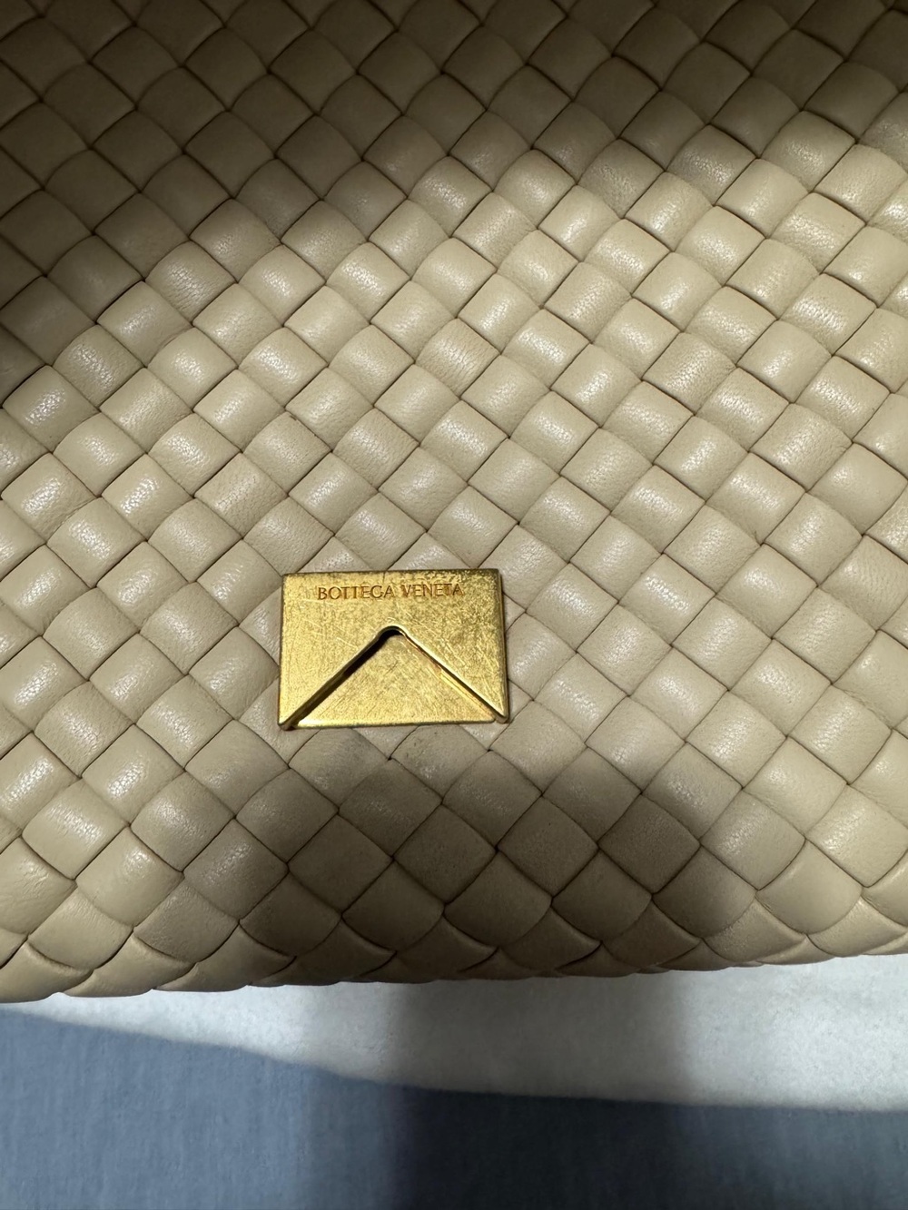 BOTTEGA VENETA Nappa Intrecciato Patti Top Handle Bag - Cream - Picture 15 of 15